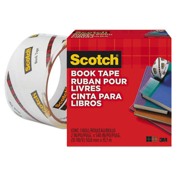 Scotch® Book Tape, 3" Core, 2" X 15 Yds, Clear freeshipping - TVN Wholesale